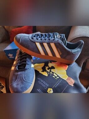 Adidas Gazelle Terrace Men's Blue Suede Sneakers